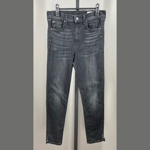 Rag & Bone Jeans Womens 28 black denim skinny ankle designer casual high rise